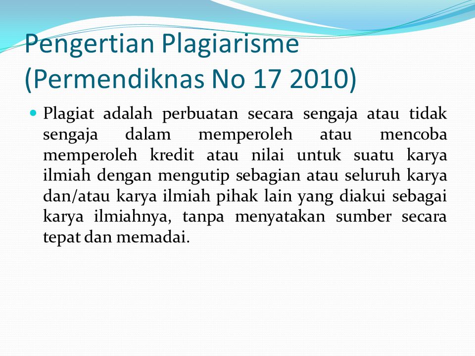 Apa Yang Dimaksud Plagiat – Sinau