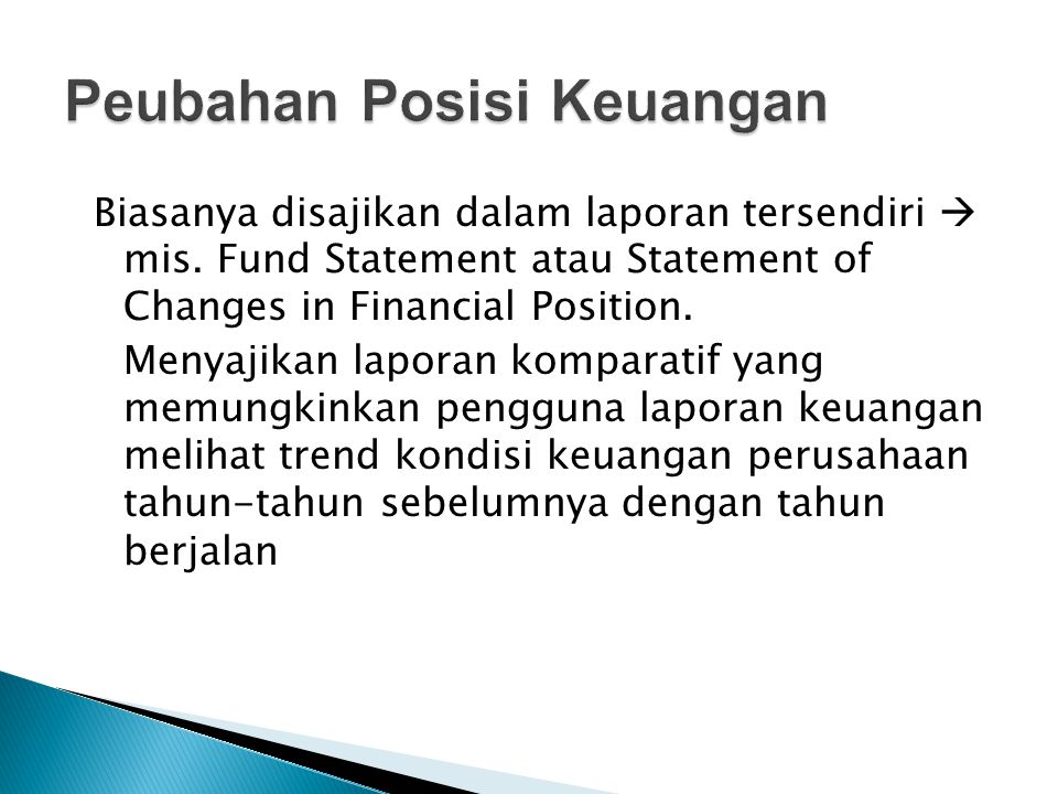 Funds statement