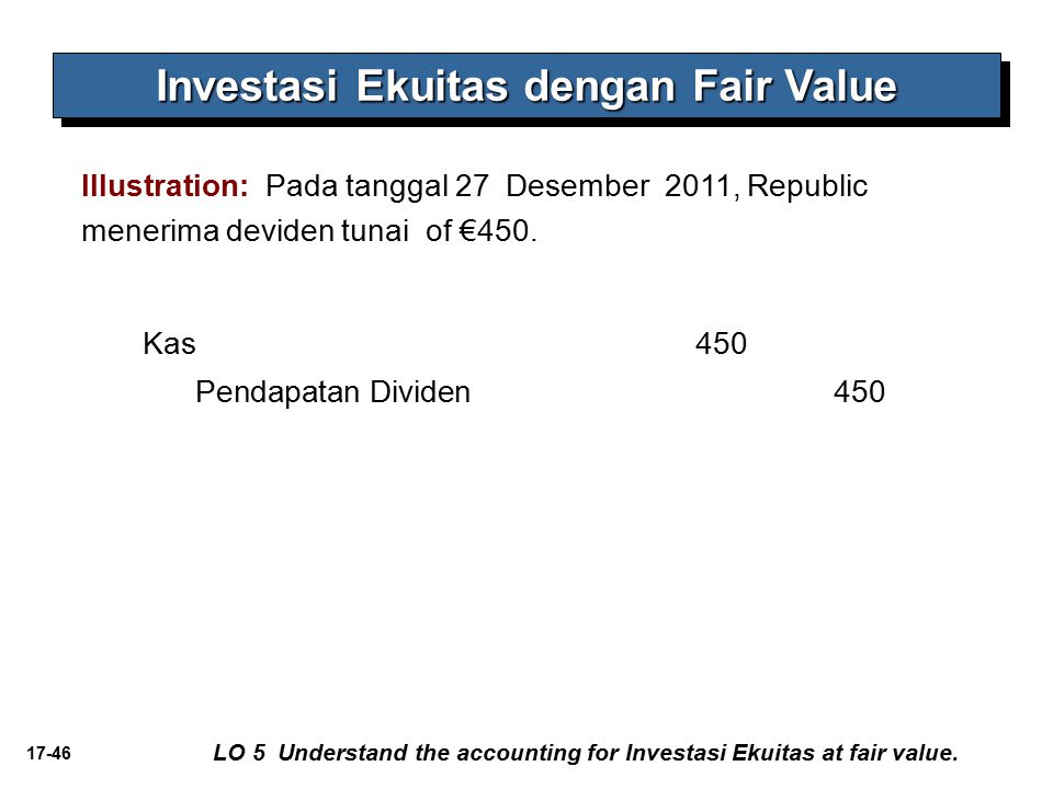 Investasi Ekuitas dengan Fair Value