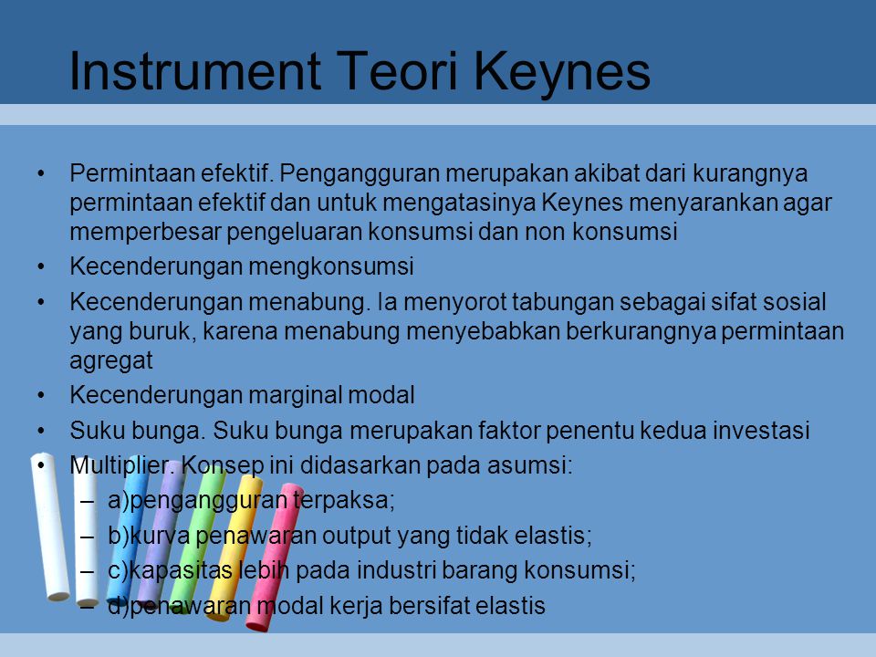 Instrument Teori Keynes