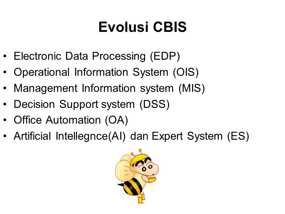 Evolusi CBIS Electronic Data Processing (EDP)