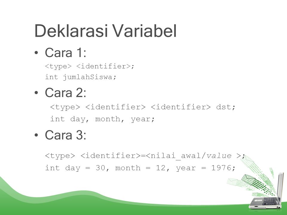 Variabel Ekspresi Operator Dan Flow Control Ppt Download