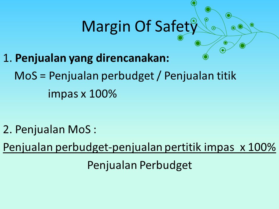 Margin Of Safety