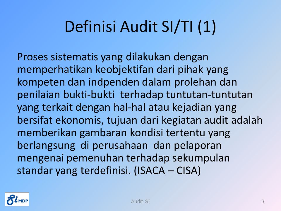 Definisi Audit SI/TI (1)