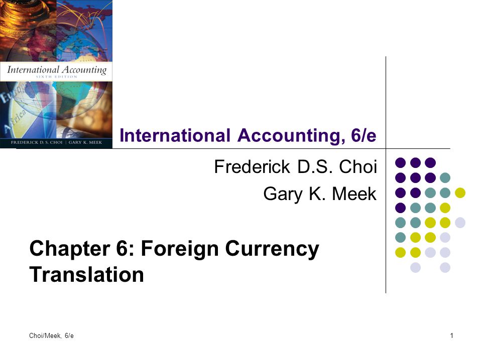 International Accounting, 6/e