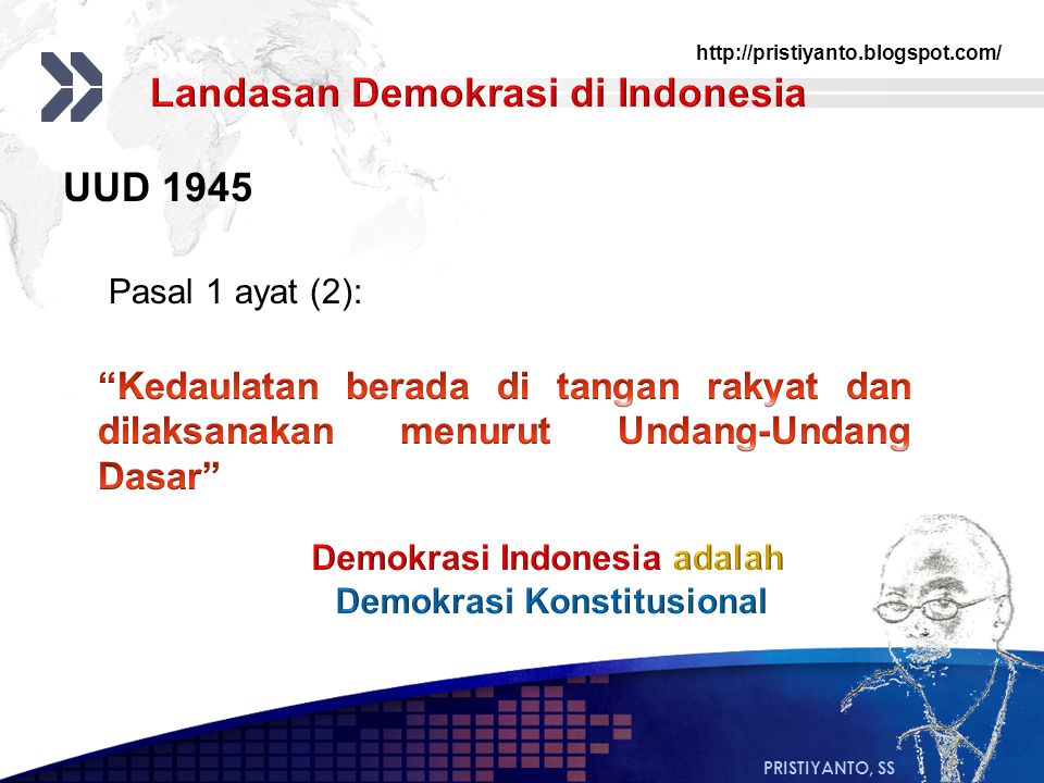 Demokrasi Indonesia adalah Demokrasi Konstitusional