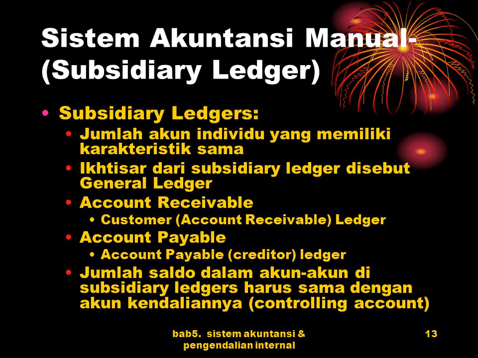 Sistem Akuntansi Manual- (Subsidiary Ledger)