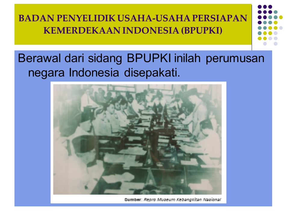 BADAN PENYELIDIK USAHA-USAHA PERSIAPAN KEMERDEKAAN INDONESIA (BPUPKI)