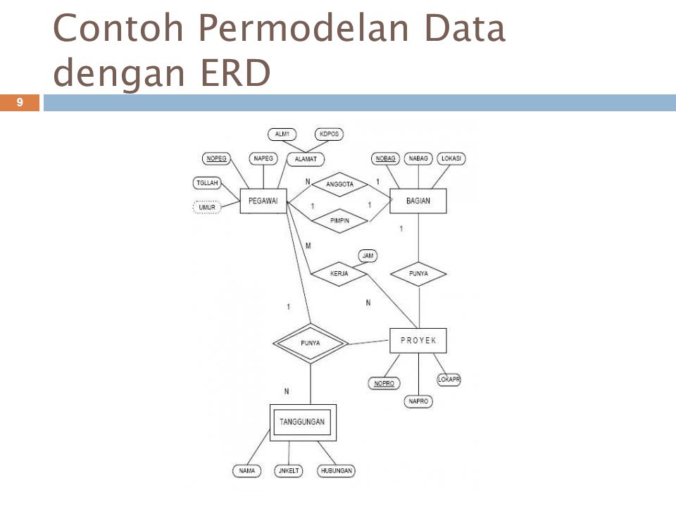 Contoh Permodelan Data dengan ERD