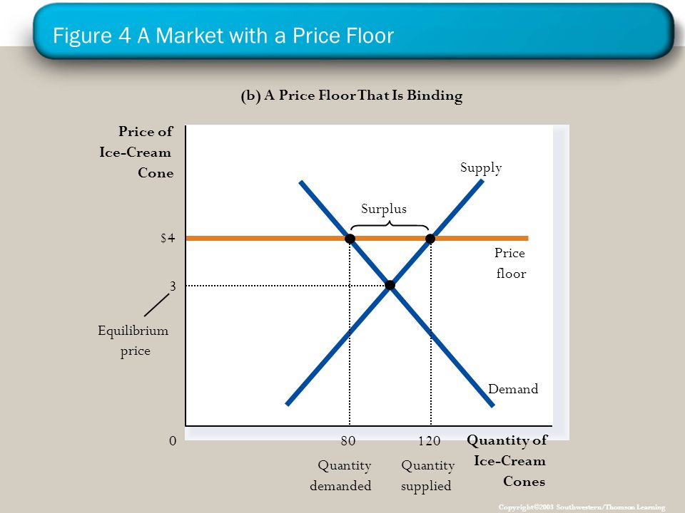 Figure 4 A Market with a Price Floor