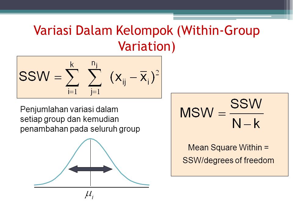 Variasi Dalam Kelompok (Within-Group Variation)