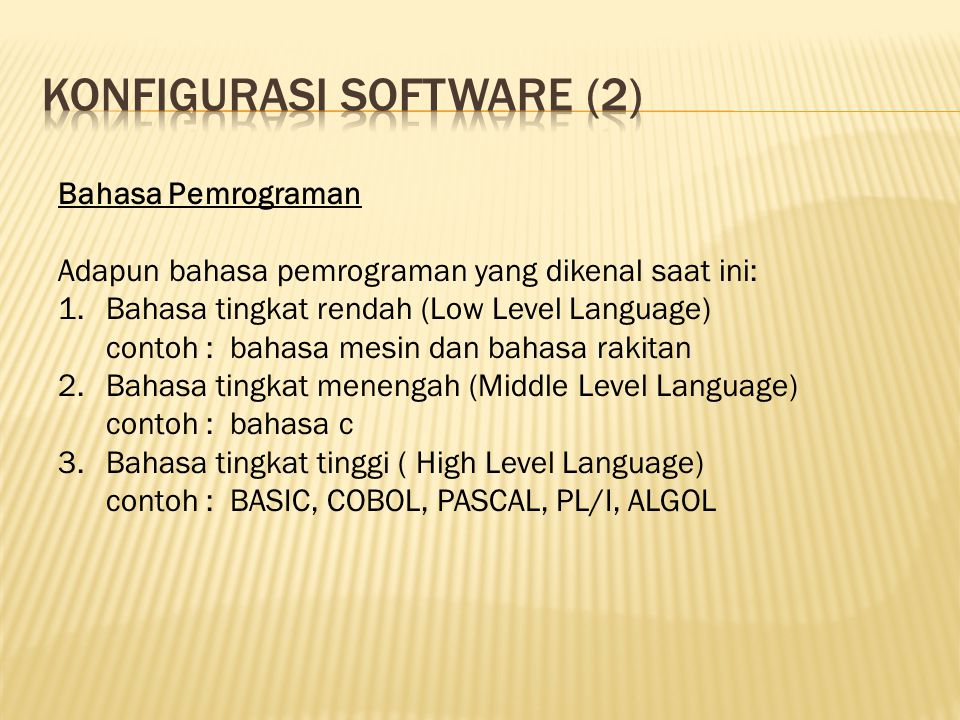 Konfigurasi software (2)
