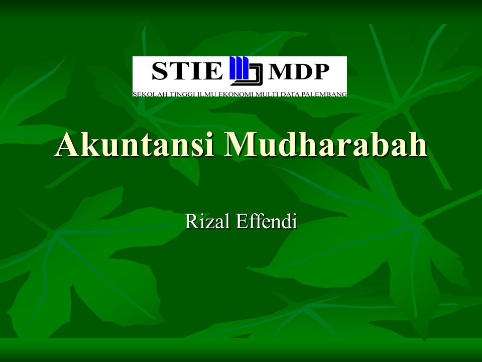 Akuntansi Mudharabah Rizal Effendi