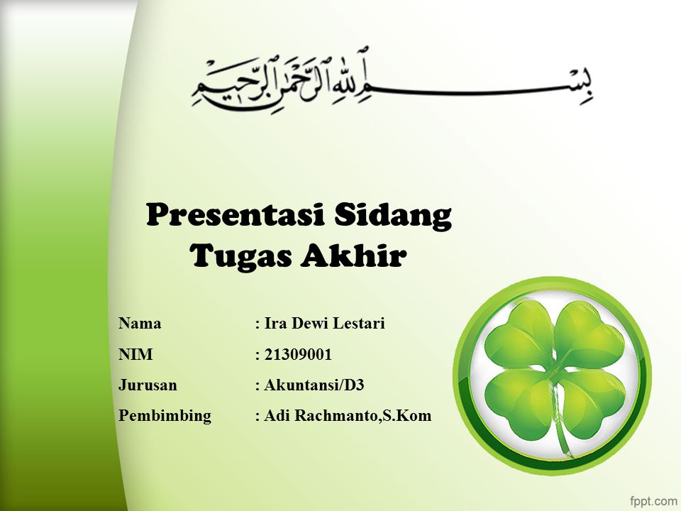 Presentasi Sidang Tugas Akhir Ppt Download