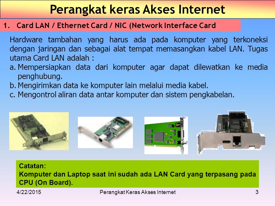 Perangkat Keras Akses Internet Muslim Heri Kiswanto S Kom Ppt Download