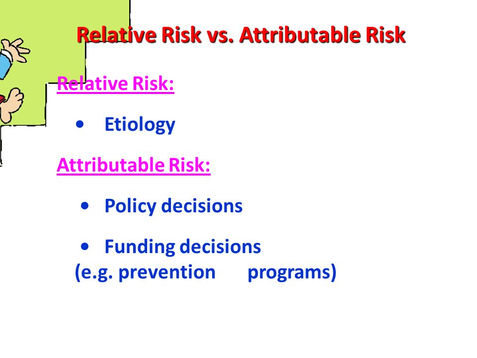 Relative Risk vs. Attributable Risk
