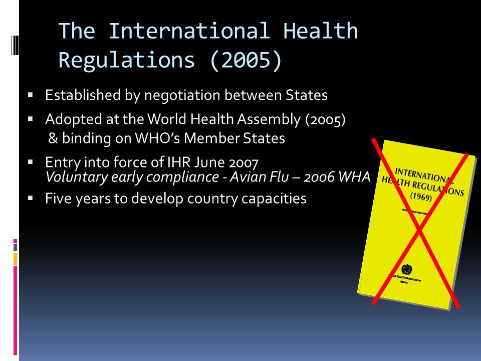 The International Health Regulations (2005)
