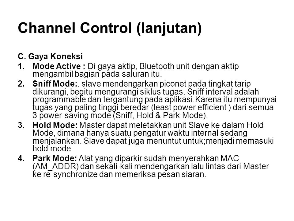 Control channel