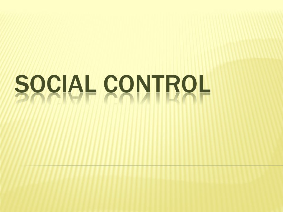 Control society