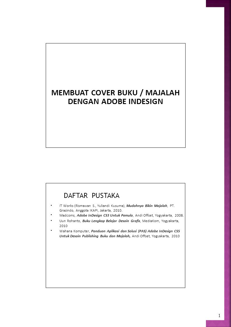 MEMBUAT COVER BUKU MAJALAH ppt download