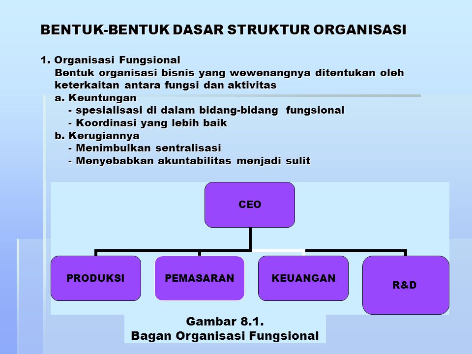 Bagan Organisasi Fungsional