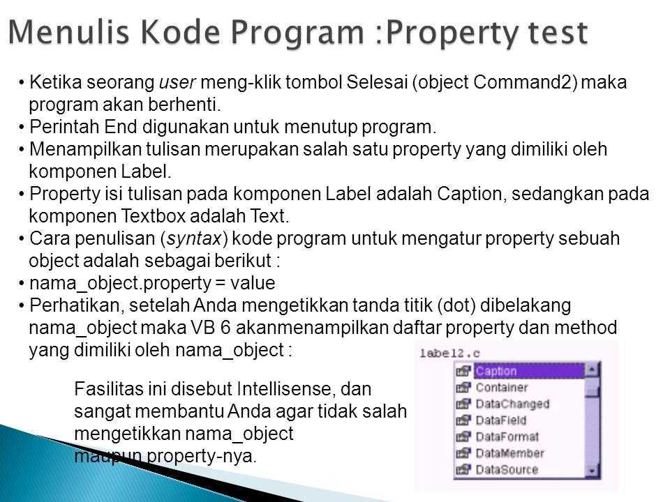 Test properties