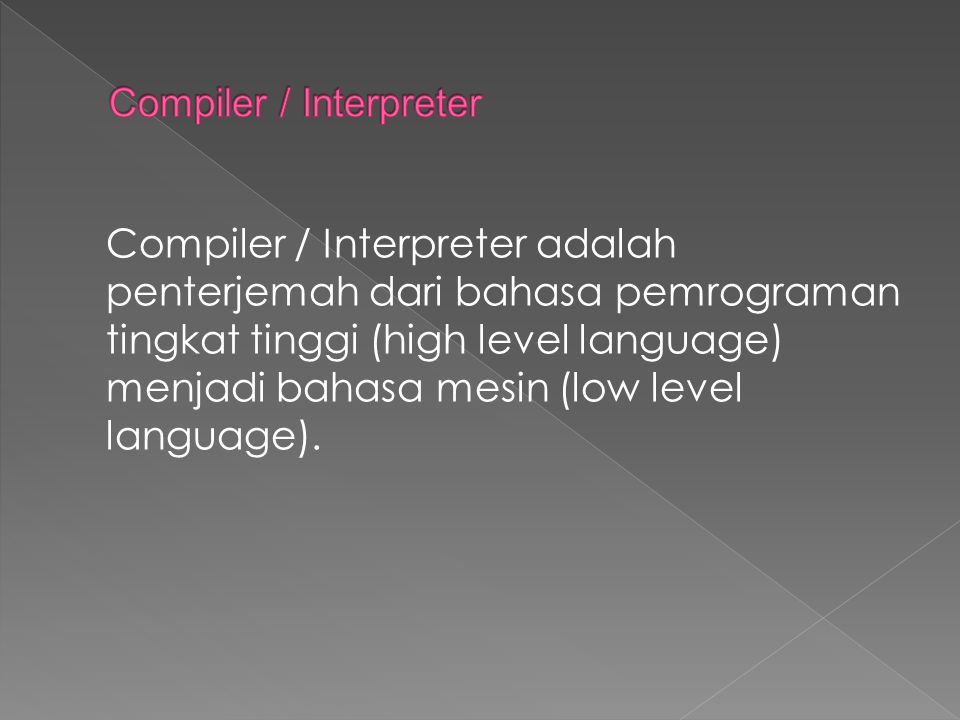 Compiler / Interpreter