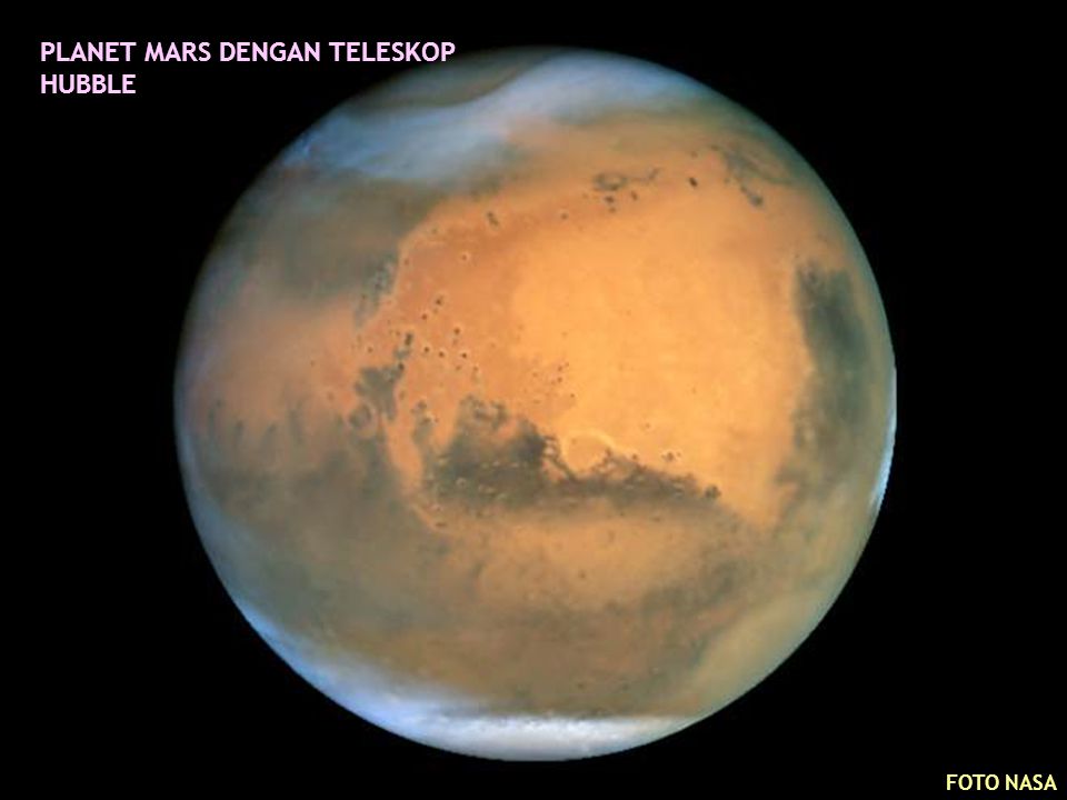 PLANET MARS DENGAN TELESKOP HUBBLE