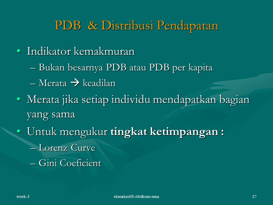 PDB & Distribusi Pendapatan
