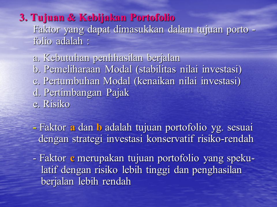 Manajemen Pemantauan Portofolio Investasi Ppt Download