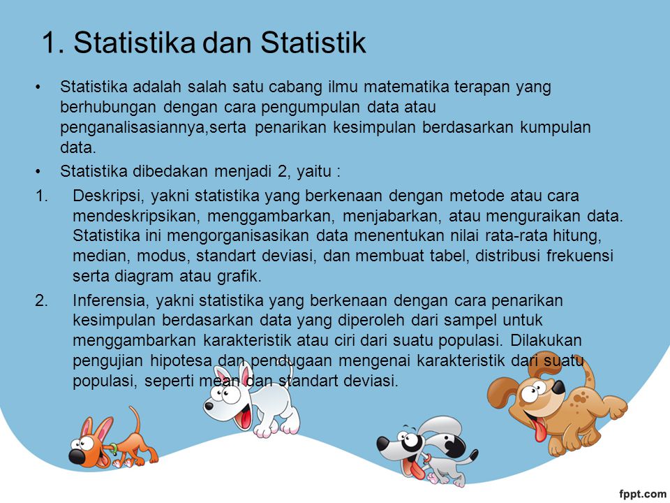 1. Statistika dan Statistik