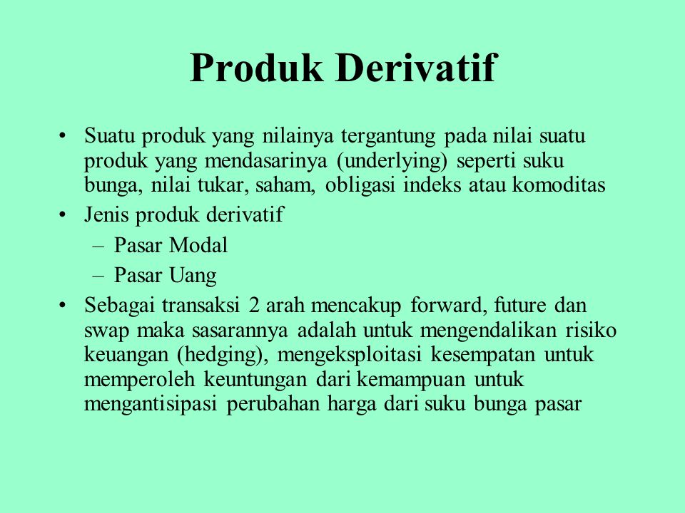Produk Derivatif