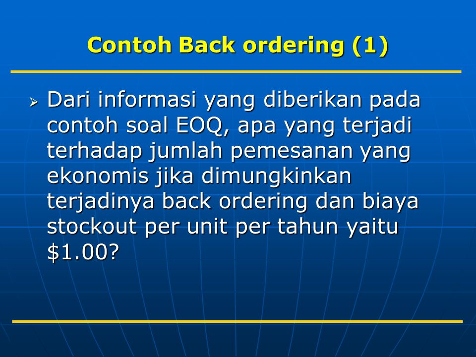 Contoh Back ordering (1)
