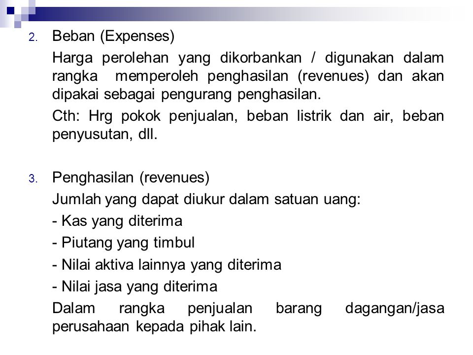 Beban (Expenses)
