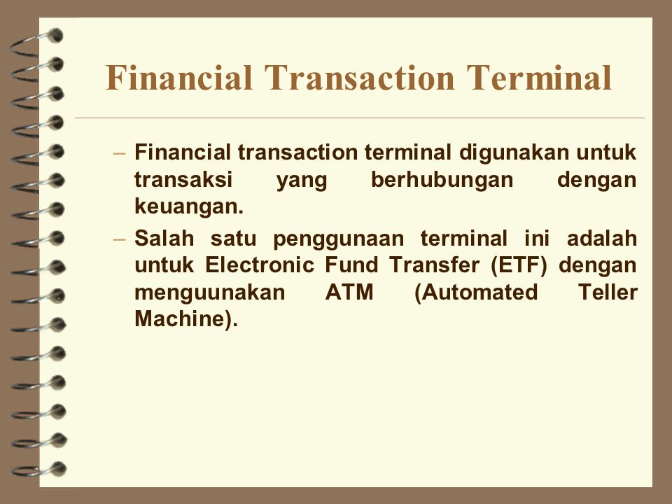 Transaction terms