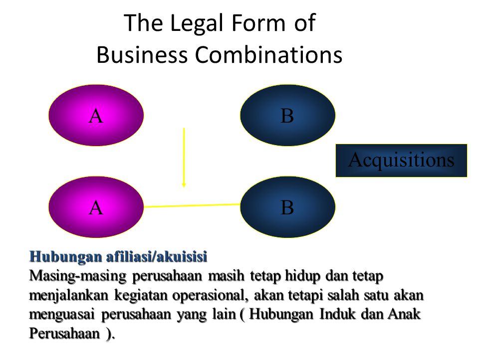 The Legal Form of Business Combinations
