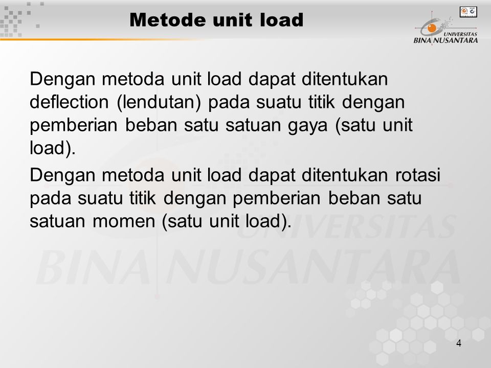 Metode unit load