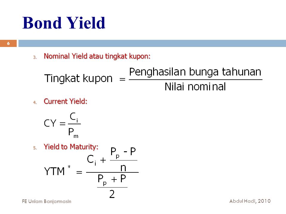 Inilah Contoh Soal Menghitung Yield To Maturity [Terbaru] 2022 - Contoh ...