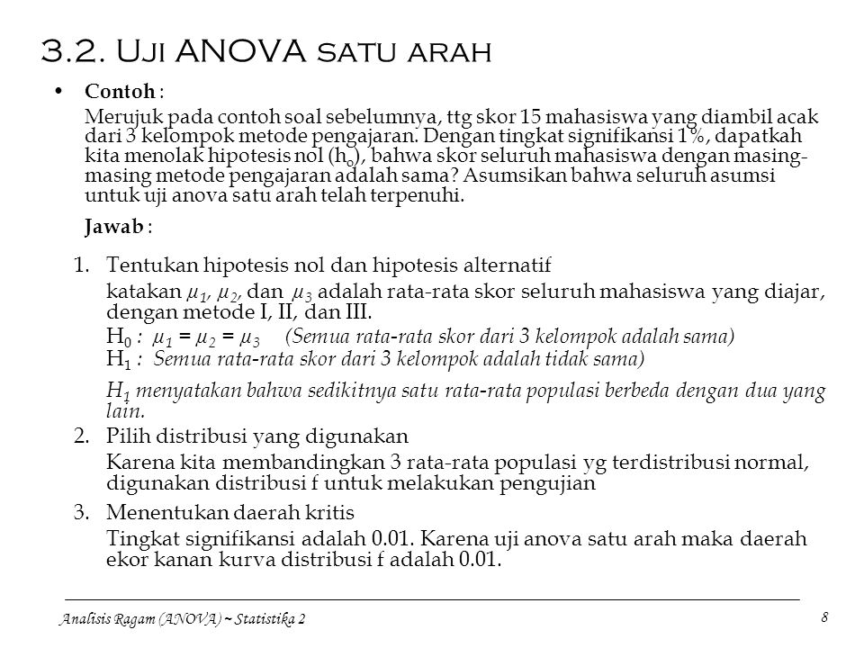 Analisis Ragam (ANOVA) - ppt download