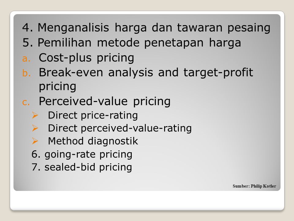4. Menganalisis harga dan tawaran pesaing