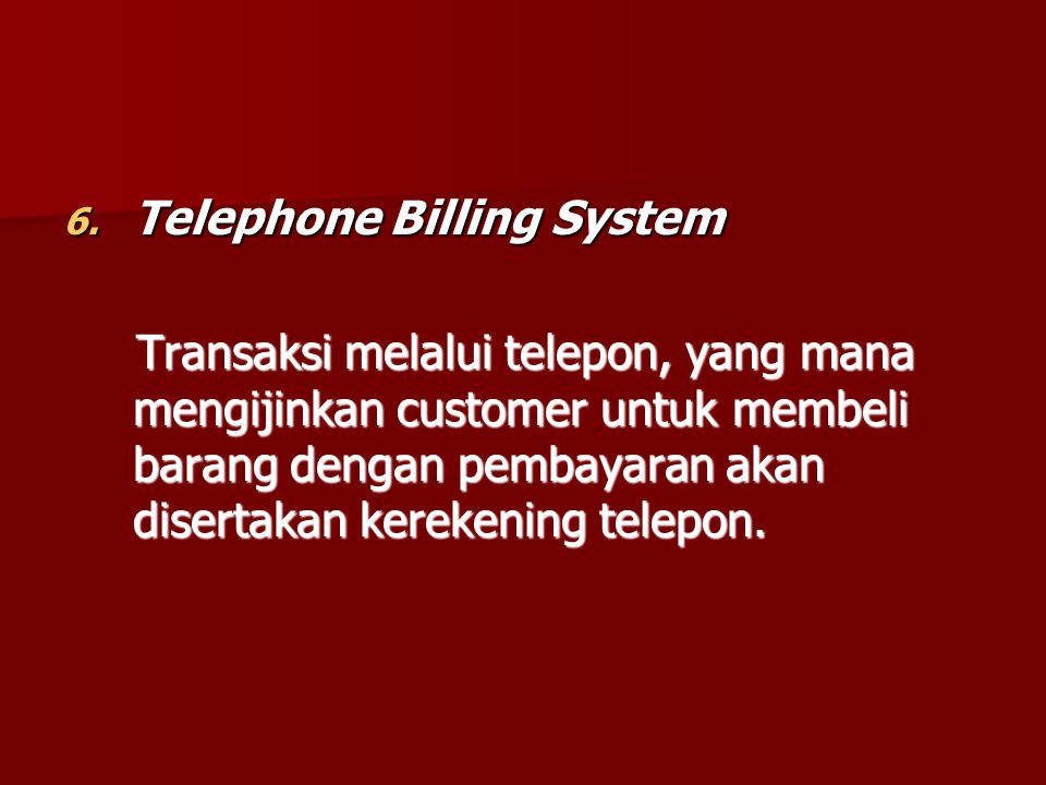 Phone billing