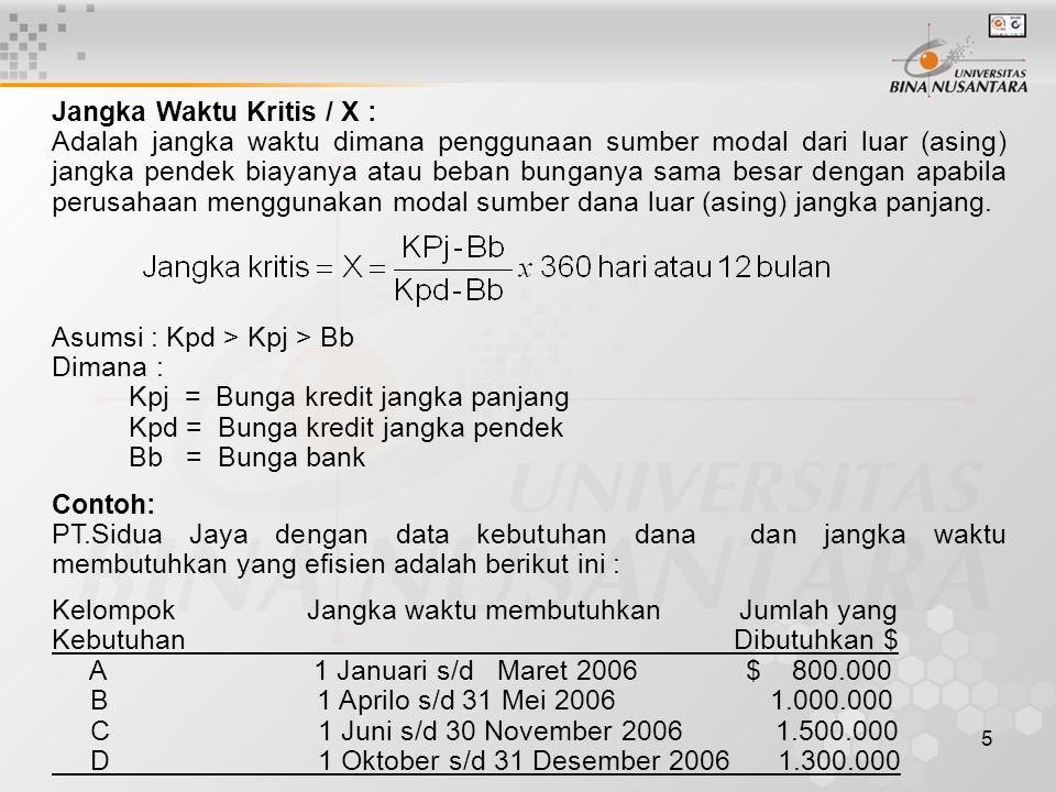 Contoh Soal Pendanaan Jangka Panjang - Pembahasan Soal