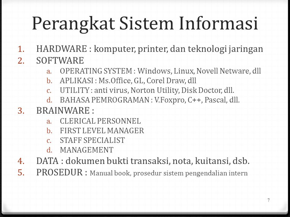 Perangkat Sistem Informasi