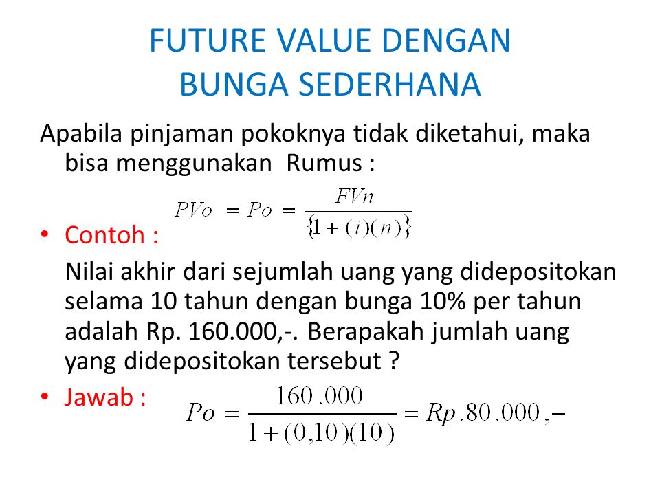 Future value