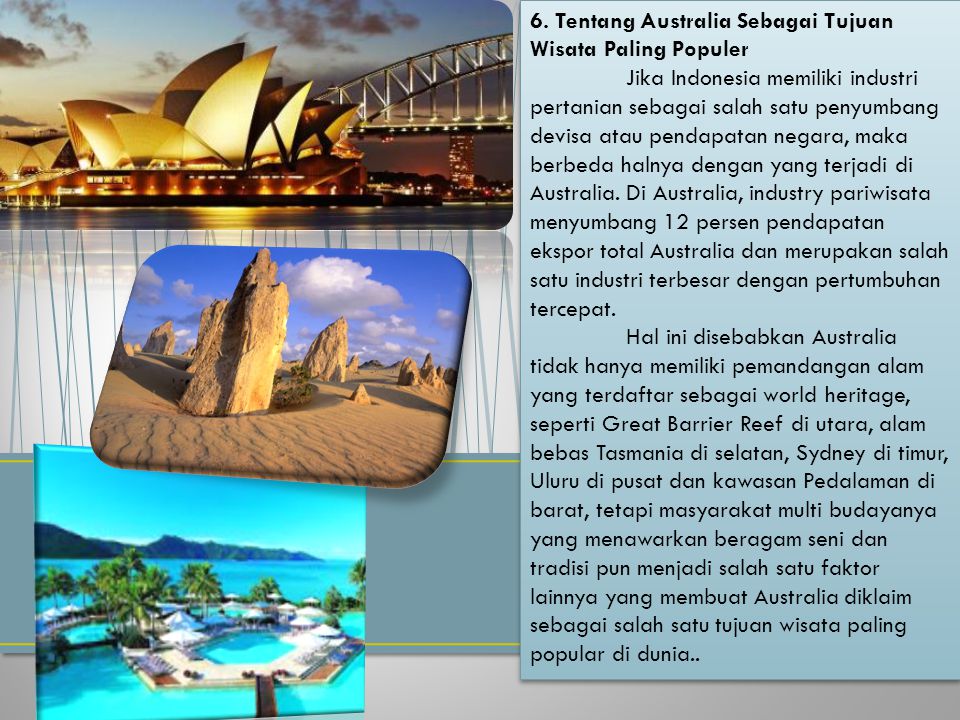6. Tentang Australia Sebagai Tujuan Wisata Paling Populer