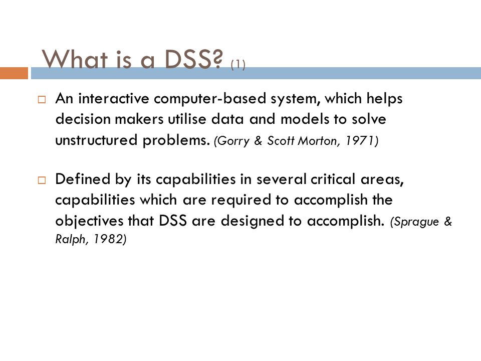 Sistem Pendukung Keputusan (DSS) - ppt download