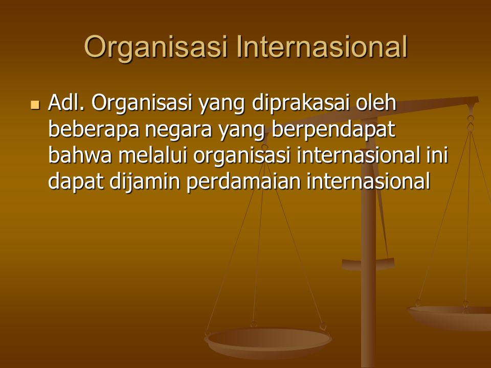 Organisasi Internasional