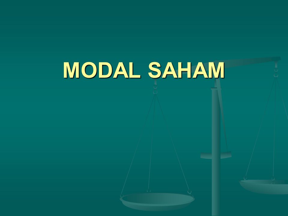 MODAL SAHAM