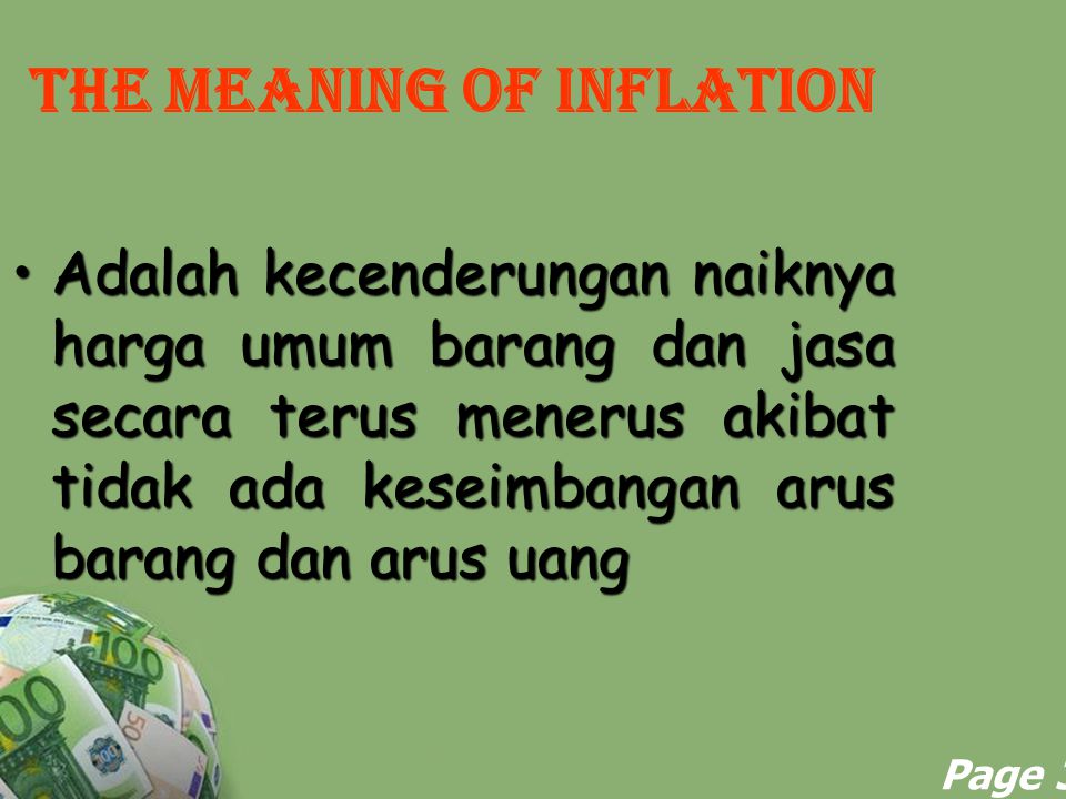 THE MEANING OF INFLATION
