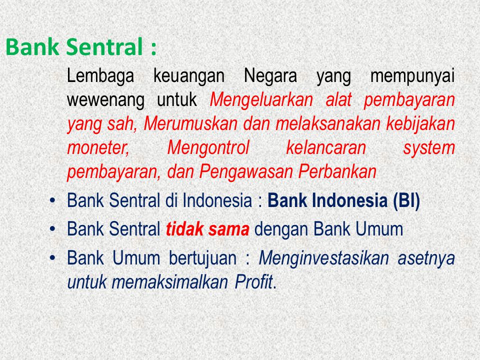 Bank Sentral :